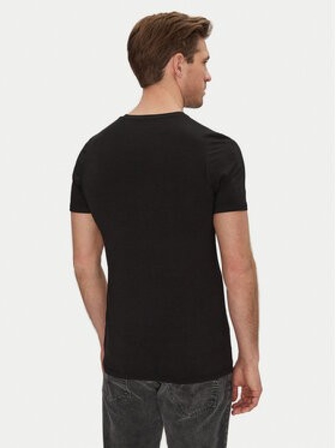 Resteröds Komplet t-shirtów 27040 2 Czarny Slim Fit