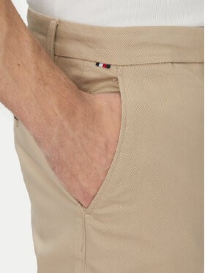 Tommy Hilfiger Chinosy Denton MW0MW37717 Beżowy Slim Fit