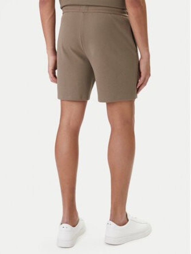 BOSS Szorty sportowe Waffle 50535884 Brązowy Regular Fit