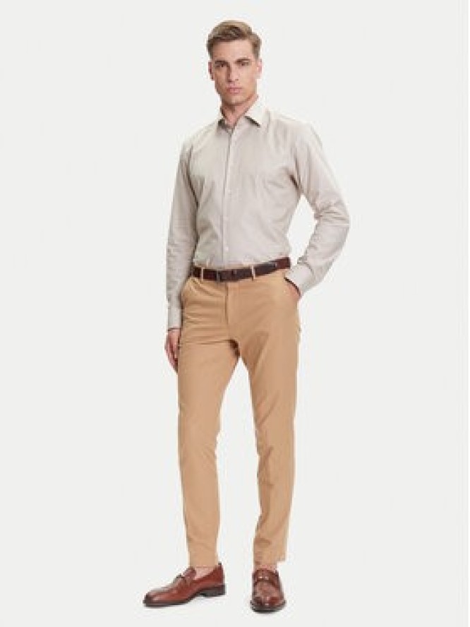 BOSS Chinosy P-Kaiton1 50543945 Beżowy Slim Fit
