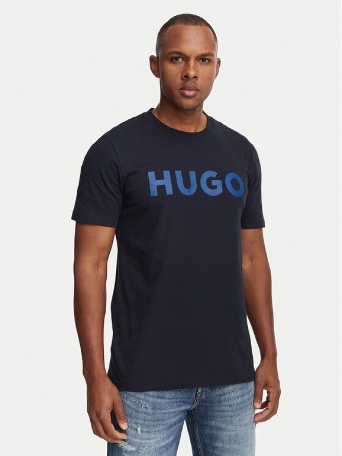HUGO T-Shirt Dulivio 50467556 Granatowy Regular Fit