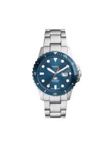Fossil Zegarek Blue FS6050 Srebrny