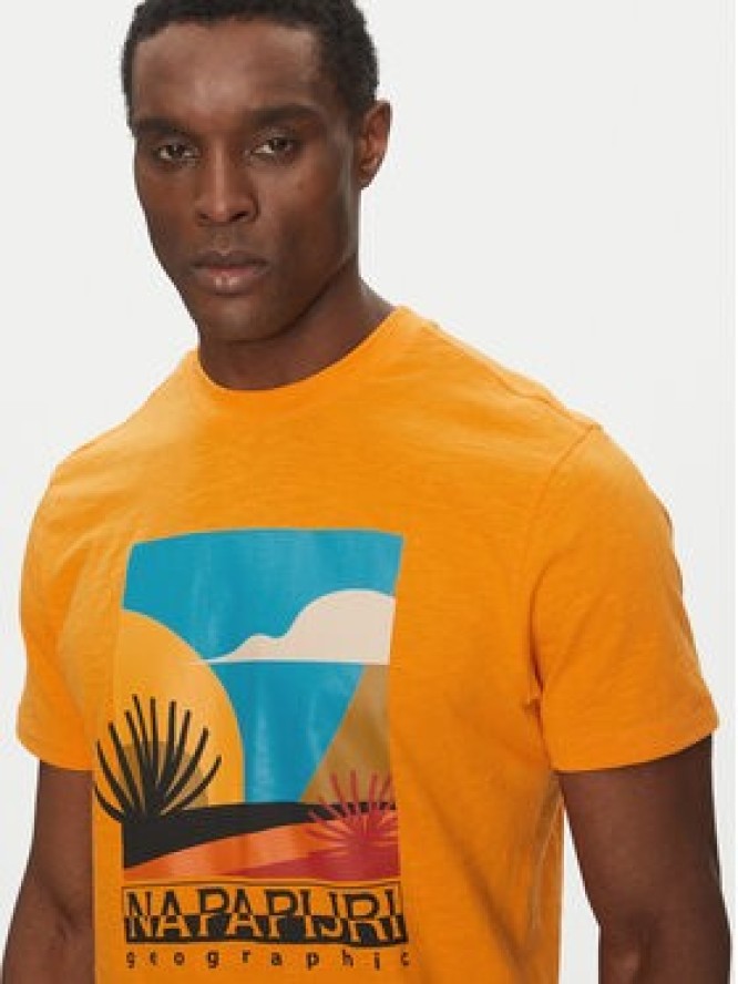 Napapijri T-Shirt S-Arbia NP0A4IE3 Pomarańczowy Regular Fit