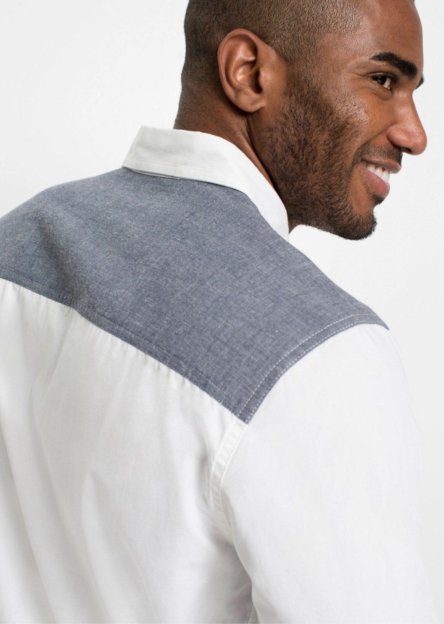 Koszula z krótkim rękawem, z czystej bawełny