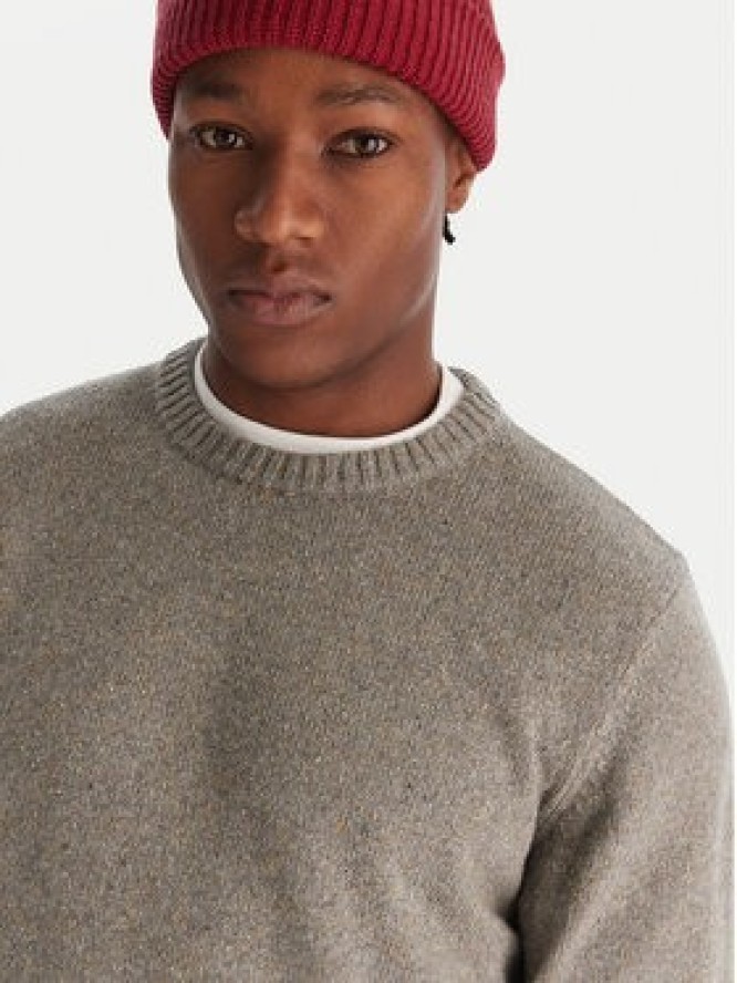 Quiksilver Sweter Slow Song Neppy EQYSW03325 Szary Regular Fit