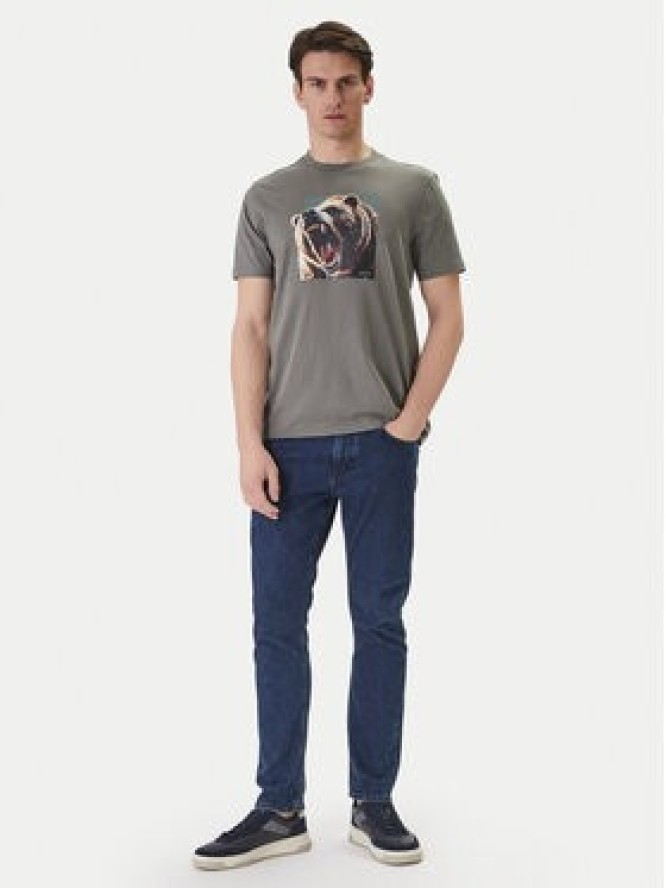 BOSS T-Shirt Dobermann 50558965 Szary Regular Fit