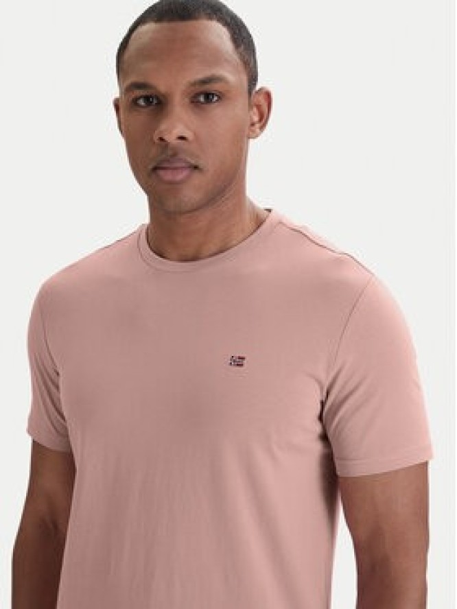 Napapijri T-Shirt Salis NP0A4H8D Różowy Regular Fit