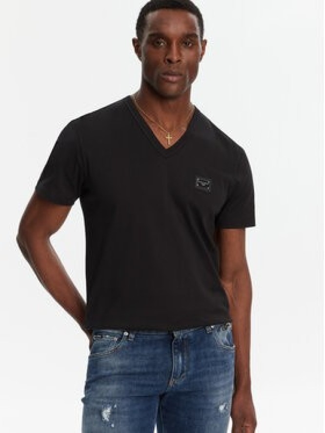 Dolce&Gabbana T-Shirt G8PT2T G7F2I Czarny Regular Fit