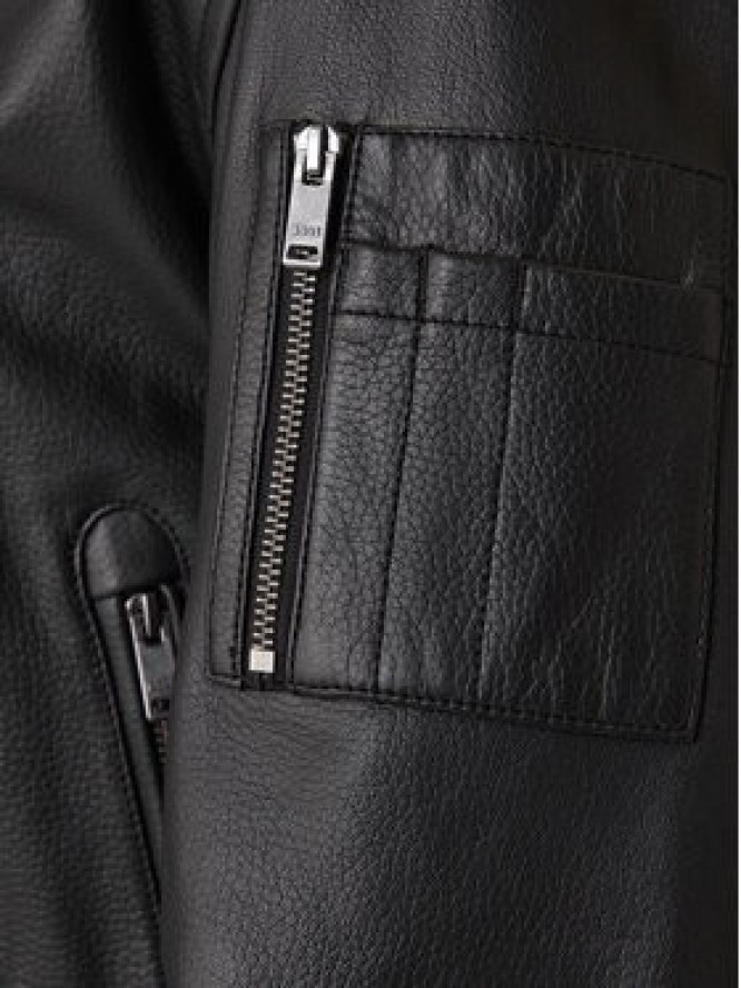 BOSS Kurtka skórzana Jakri 50552151 Czarny Regular Fit