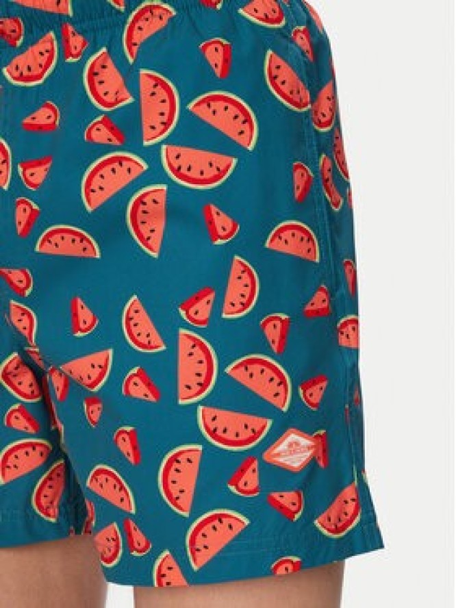 Jack & Jones Szorty kąpielowe Maui Vibes 12291426 Niebieski Regular Fit