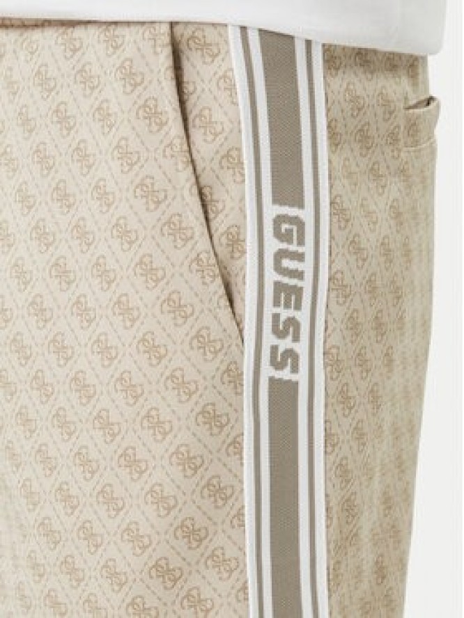 Guess Szorty sportowe Z6GD12 K3220 Beżowy Regular Fit