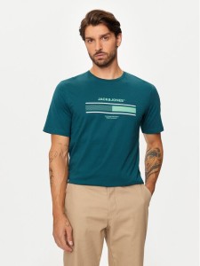 Jack & Jones T-Shirt South 12256784 Zielony Standard Fit