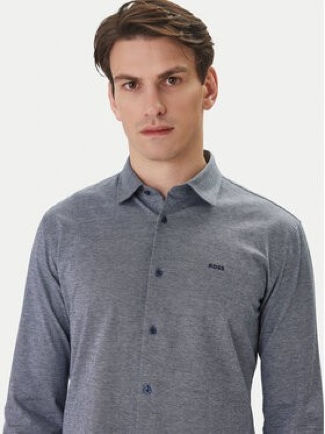 BOSS Koszula Mysoft 50519748 Granatowy Slim Fit