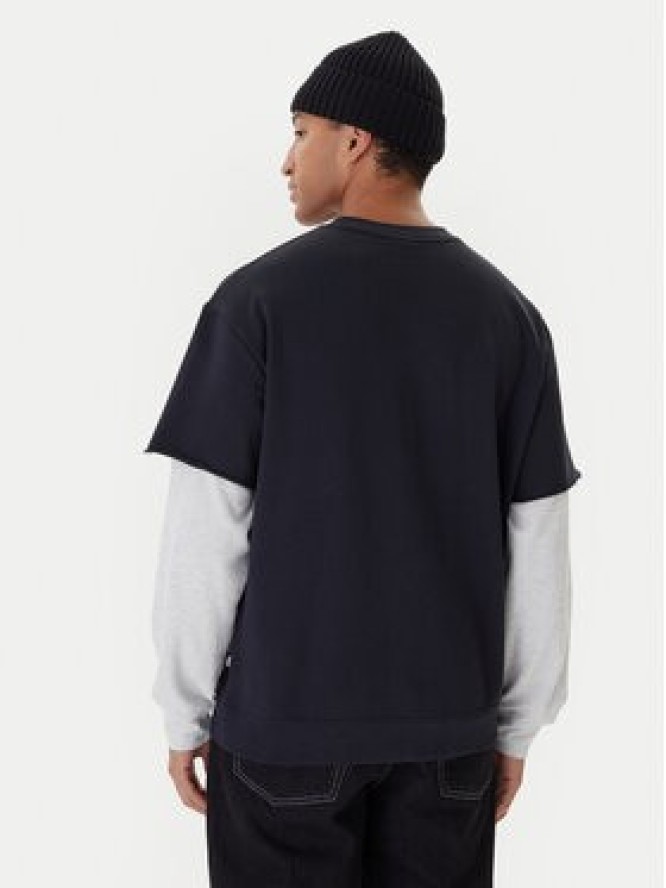 Quiksilver Bluza Openbar Crew EQYFT05154 Czarny Oversize