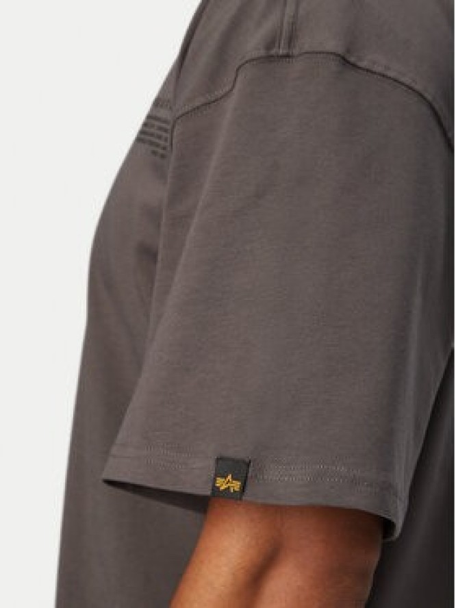 Alpha Industries T-Shirt World Logo 258514 Szary Regular Fit