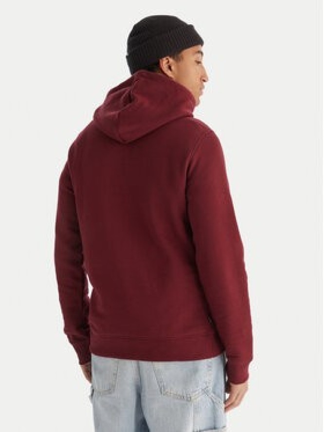 Element Bluza Icon Embroidery ELYFT00198 Bordowy Regular Fit