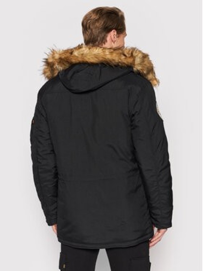 Alpha Industries Kurtka zimowa 123144 Czarny Regular Fit