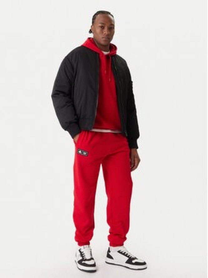 Kappa Spodnie dresowe Olmos 311M2TW Czerwony Regular Fit