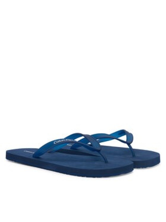 Calvin Klein Japonki Logo Strap HM0HM02105 Granatowy