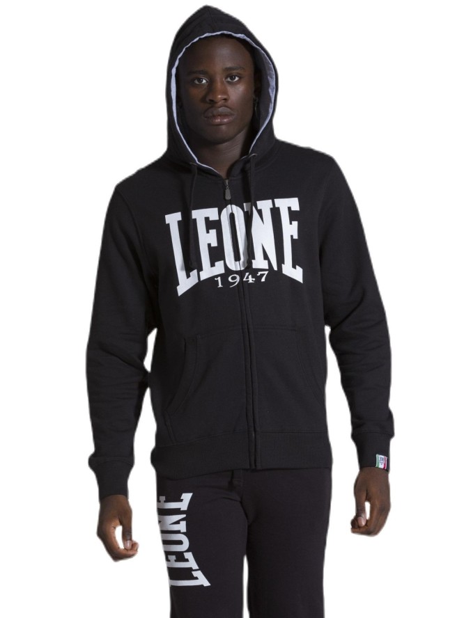 Leone 1947 Apparel Bluzy z kapturem męskie zapinane na zamek