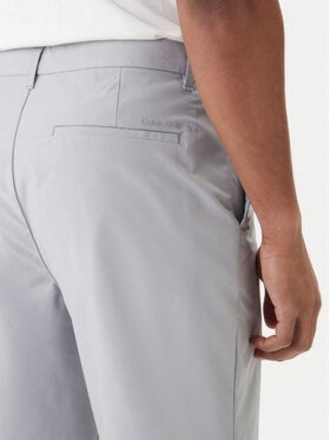 Calvin Klein Szorty materiałowe LV04LB613G Szary Straight Fit