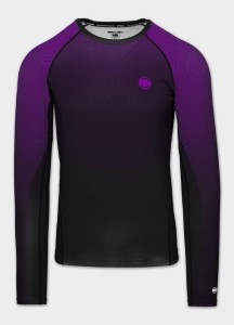 Męski longsleeve sportowy PITBULL Rashguard techniczny treningowy RANKED