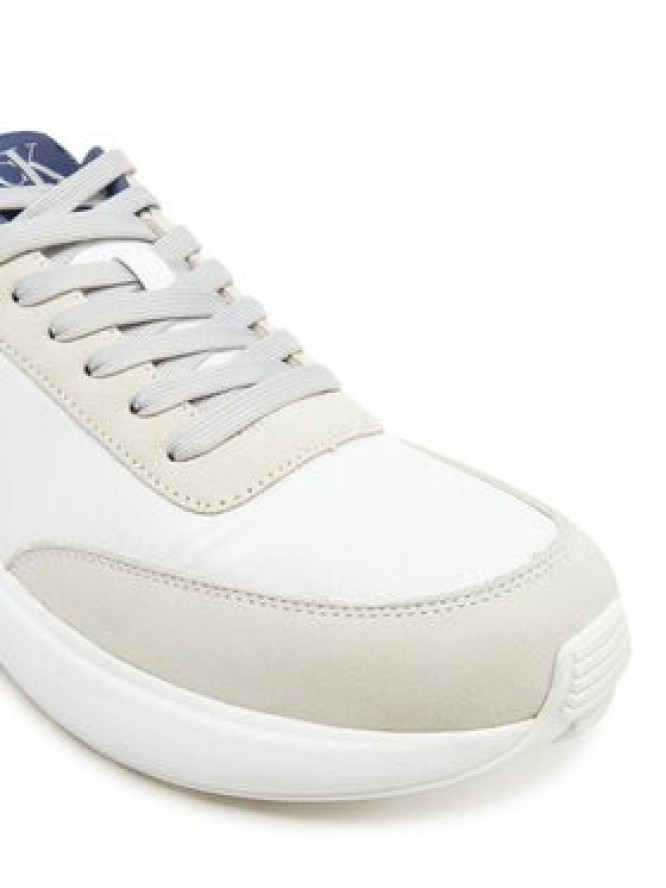 Calvin Klein Jeans Sneakersy Athleisure Runner Laceup Mix YM0YM01195 Biały
