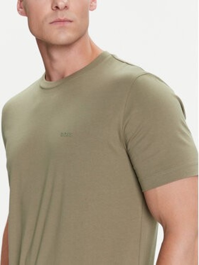 BOSS T-Shirt Thompson 01 Zielony Regular Fit