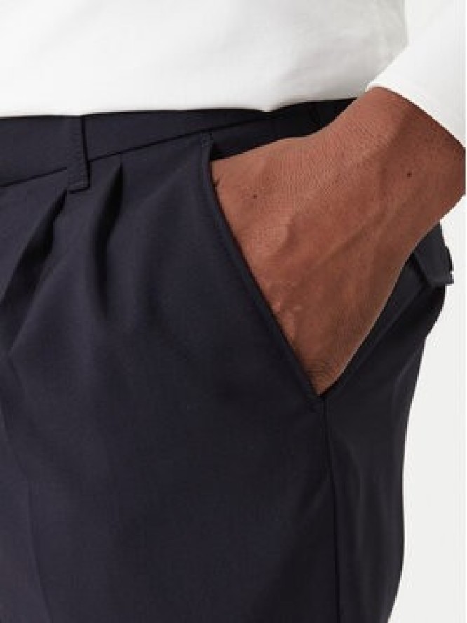 BOSS Spodnie materiałowe C-Perin-DPL 50545822 Granatowy Tapered Fit