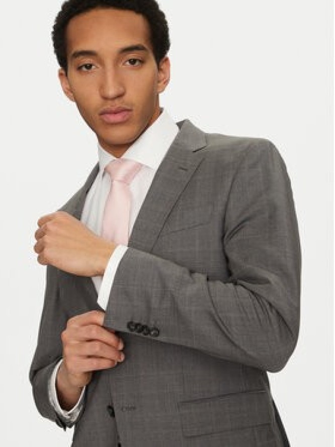BOSS Garnitur H-Huge 50535023 Szary Slim Fit