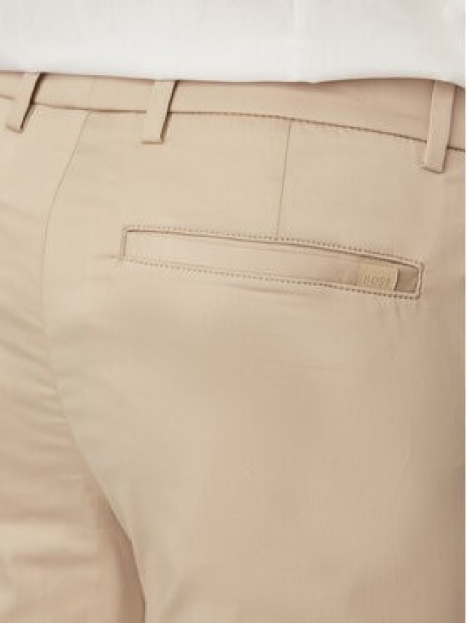 BOSS Spodnie materiałowe P-Kaiton1 50553841 Beżowy Slim Fit