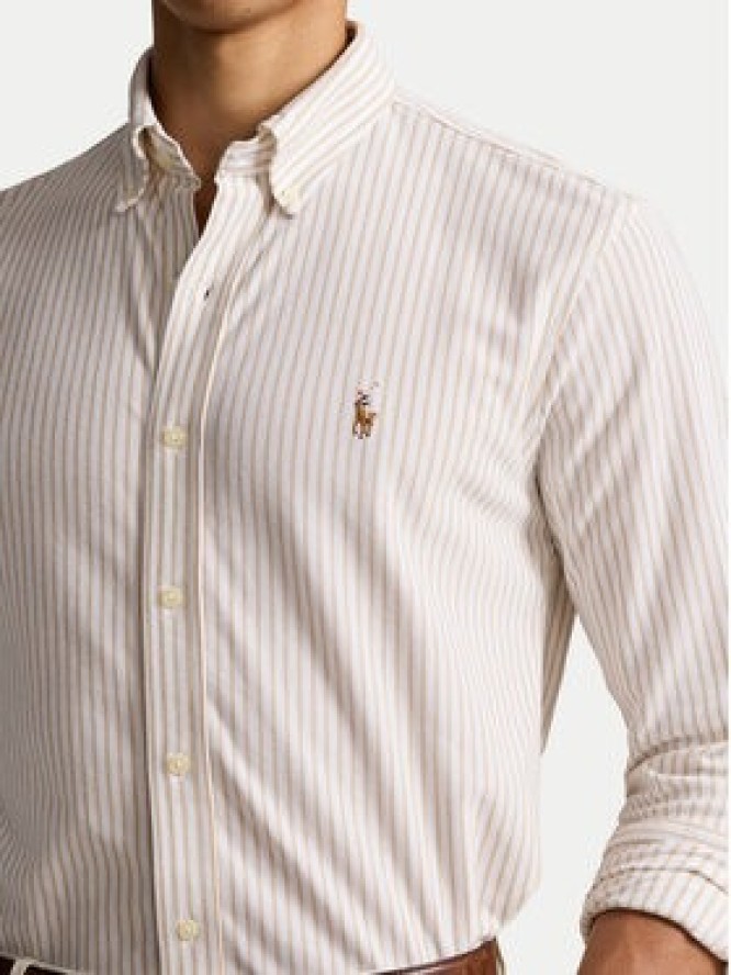 Polo Ralph Lauren Koszula 710934575003 Beżowy Slim Fit