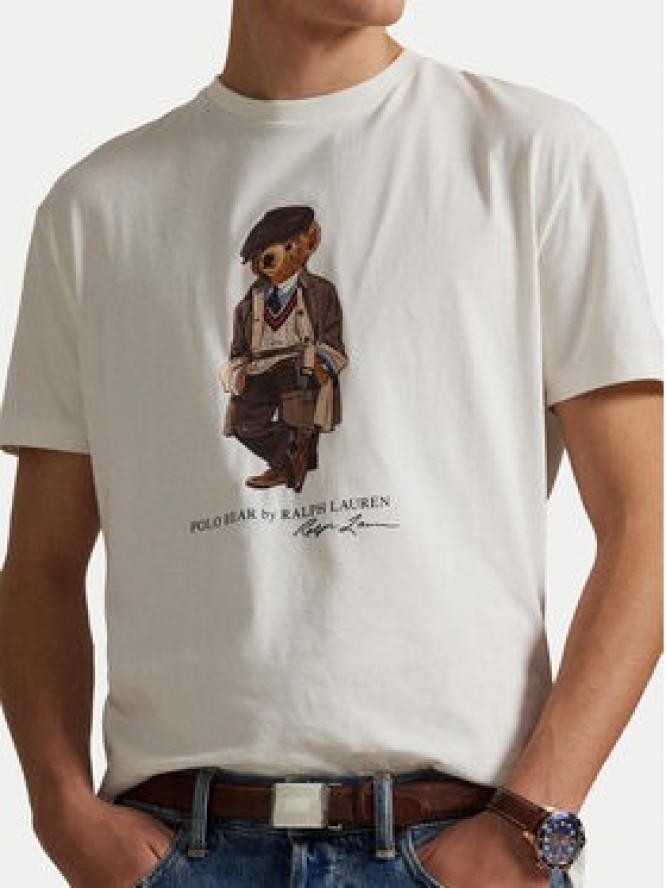 Polo Ralph Lauren T-Shirt 710P00085001 Biały Custom Slim Fit