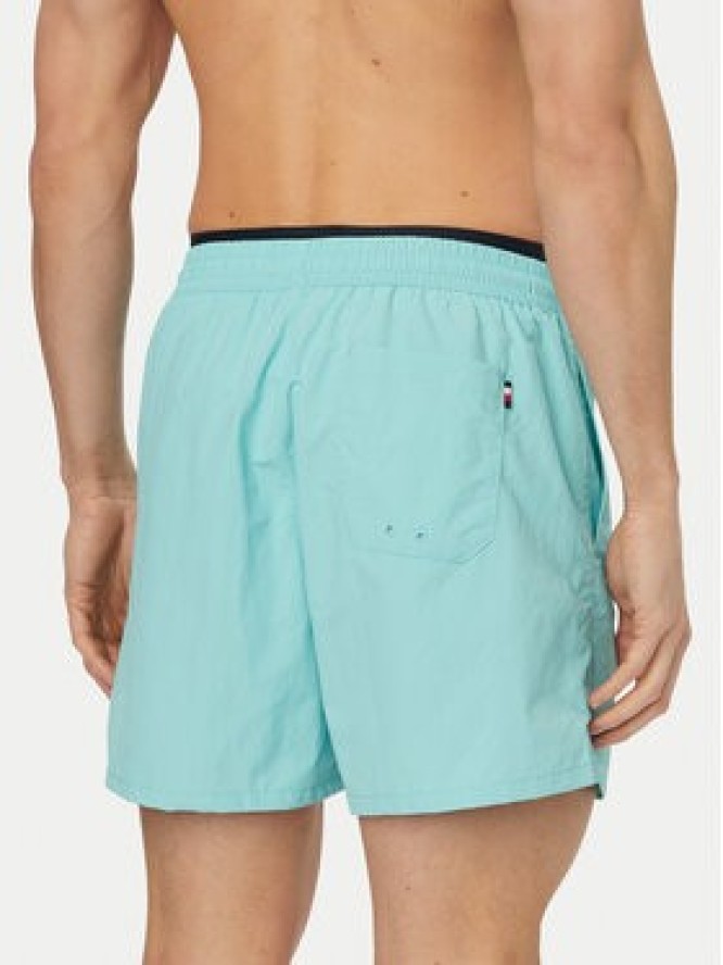 Tommy Hilfiger Szorty kąpielowe UM0UM03749 Turkusowy Regular Fit
