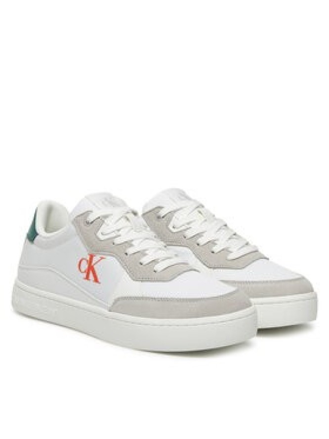 Calvin Klein Jeans Sneakersy Classic Cupsole Mg Nylon Mix YM0YM01304 Biały