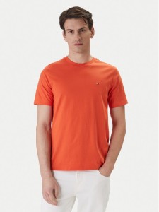 Tommy Hilfiger T-Shirt Ess Seasonal MW0MW39995 Pomarańczowy Regular Fit