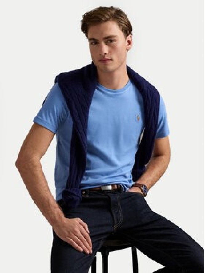 Polo Ralph Lauren T-Shirt 710740727086 Niebieski Slim Fit