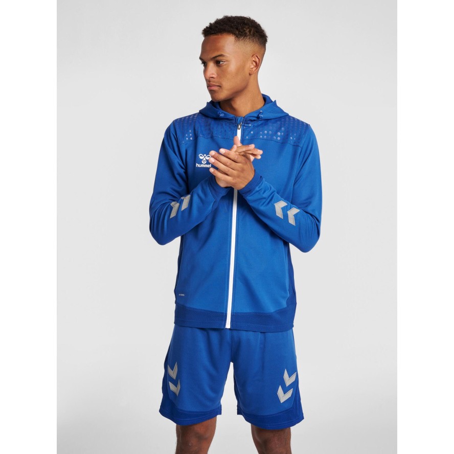 Poliestrowa bluza z kapturem zapinana na zamek Hummel Lead