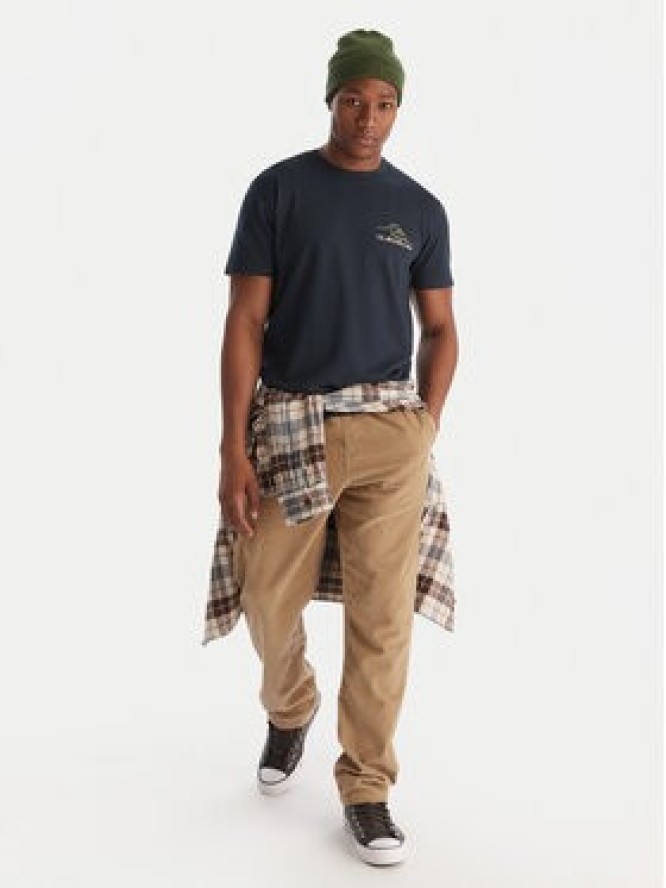 Quiksilver T-Shirt Light Waves SS EQYZT08175 Granatowy Comfort Fit