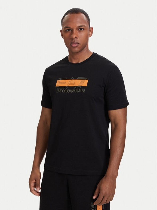 EA7 Emporio Armani T-Shirt 7M002415 AF10375 UC001 Czarny Regular Fit