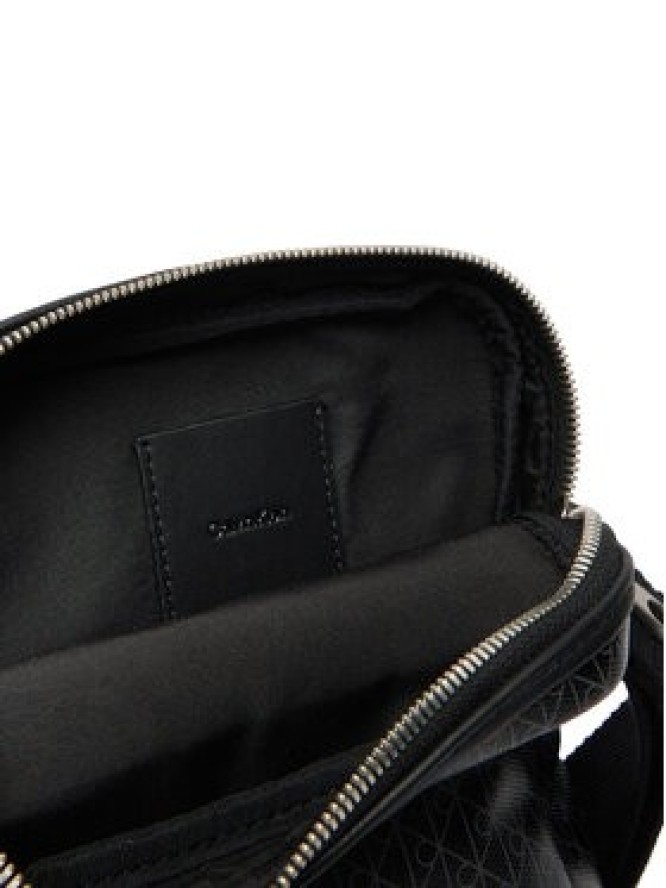 Calvin Klein Saszetka Emblem Aop Coated Slim Reporter LV04D3334G Czarny