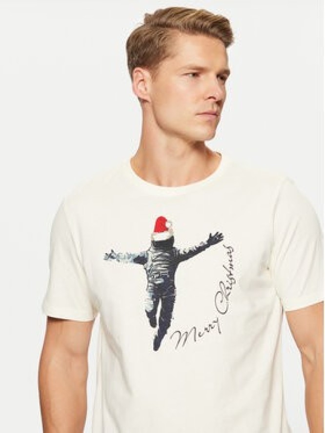 Blend T-Shirt 20717591 Écru Regular Fit