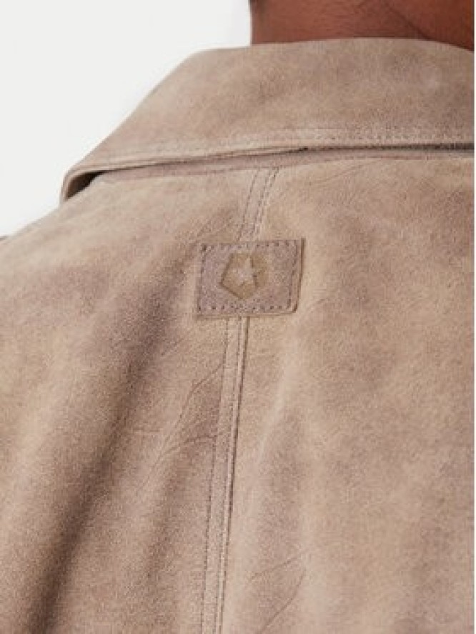 Milestone Kurtka skórzana Adrian 611631 60730 Beżowy Regular Fit