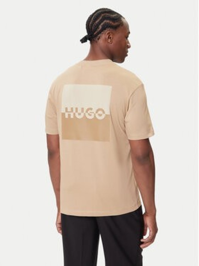 HUGO T-Shirt Dusplito 50542816 Beżowy Relaxed Fit