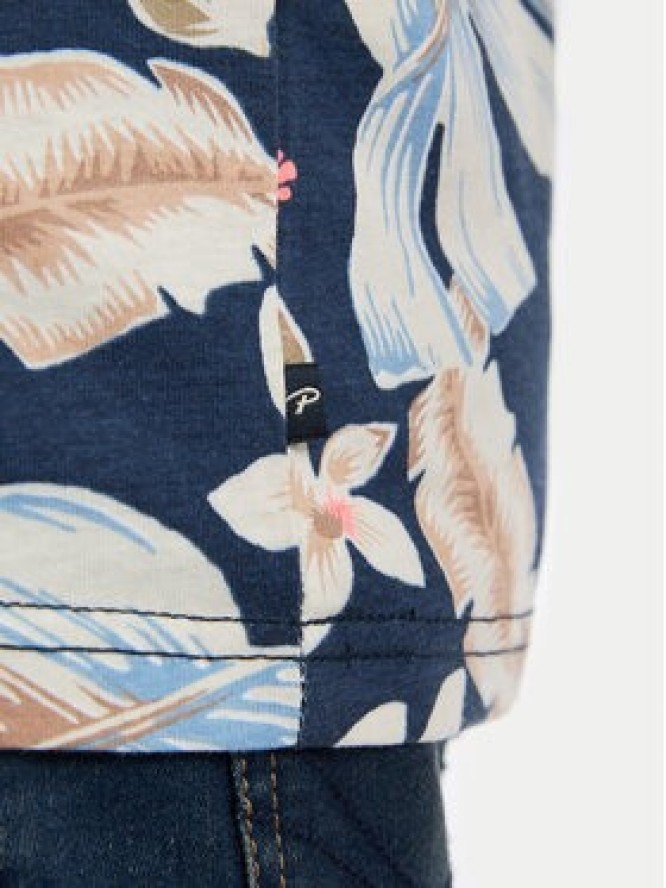 Petrol Industries T-Shirt M-1050-TSR655 Granatowy Regular Fit