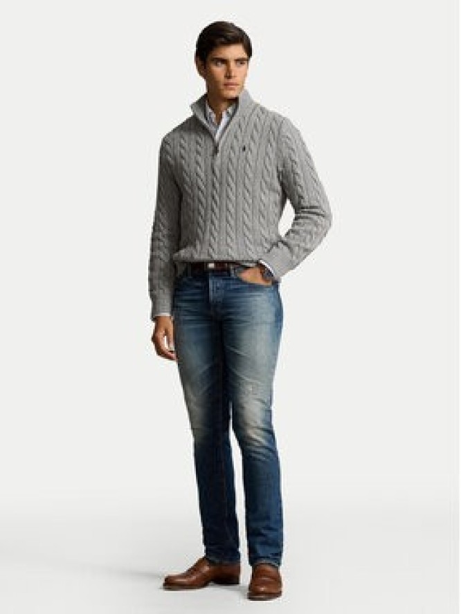 Polo Ralph Lauren Sweter 710810841002 Szary Regular Fit