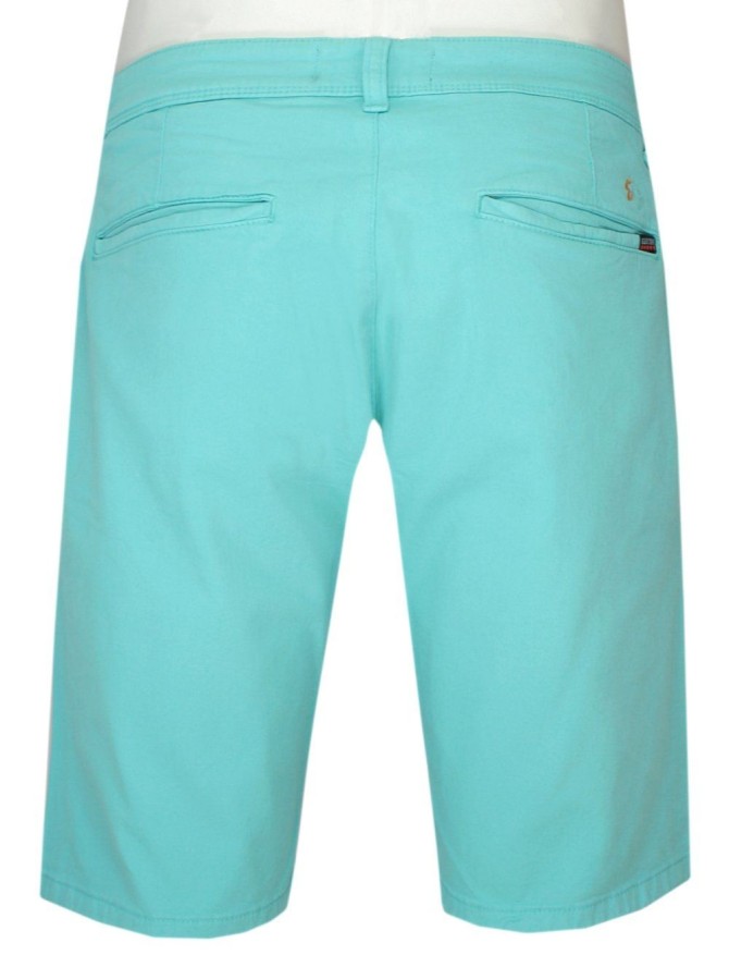 Spodenki Bawełniane, Jasne Turkusowe Szorty Casualowe, Przed Kolano, Męskie