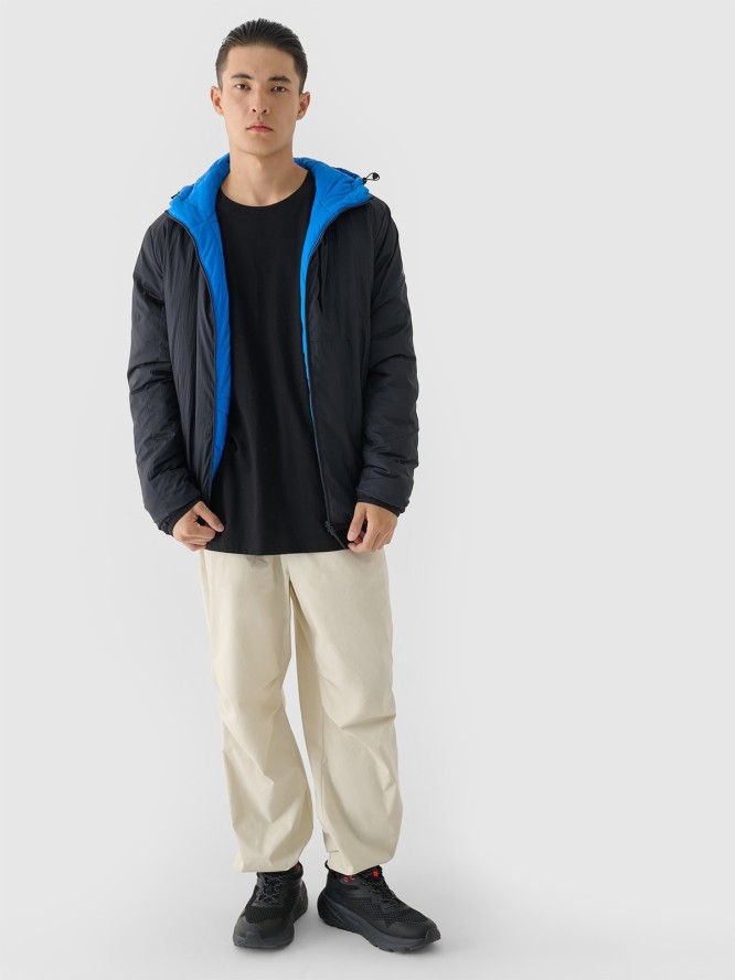 4F Kurtka puchowa dwustronna Primaloft Thermoplume męska - czarna M