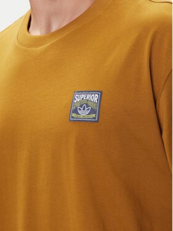 adidas T-Shirt Wabash JW0160 Brązowy Loose Fit