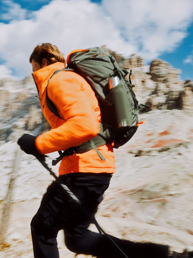 4F Kurtka puchowa trekkingowa z wypełnieniem syntetycznym męska - czerwona XXL